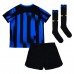 Inter Milan Replika Babykläder Hemma matchkläder barn 2023-24 Korta ärmar (+ Korta byxor)